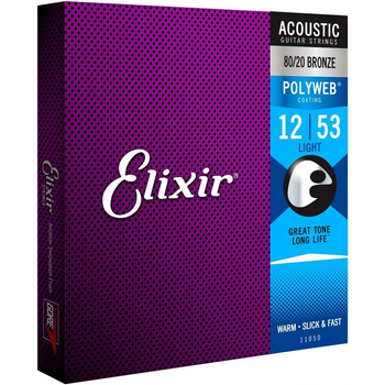 Elixir 11050 Polyweb Light 12-53 struny do gitary akustycznej