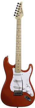 Arrow ST 111 Diamond Red Maple/white - Gitara elektryczna