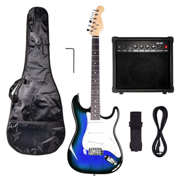 NN EG SET BLU zestaw gitarowy gitara elektryczna s