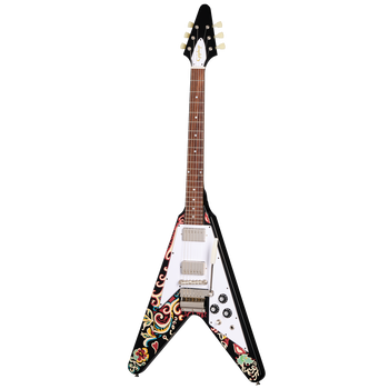 Epiphone "Love Drops" Flying V Ebony Jimi Hendrix - Gitara Elektryczna