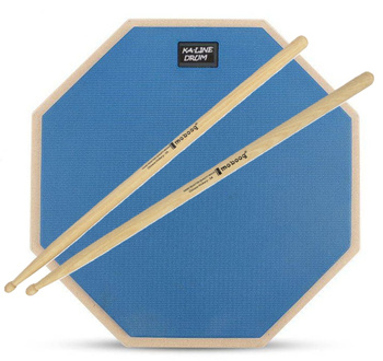 Pad perkusyjny do ćwiczeń KA-LINE STAND PPM100 12" Niebieski + Pałki