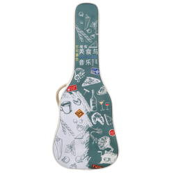 Pokrowiec na gitarę akustyczną Hard Bag B-1913-41" White