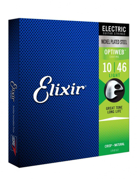 Elixir 19052 Optiweb 10-46 Light - struny do gitary elektrycznej 6-strunowej