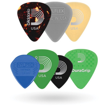 D'Addario 1XVP4-5 - Kostki gitarowe (7 szt.)