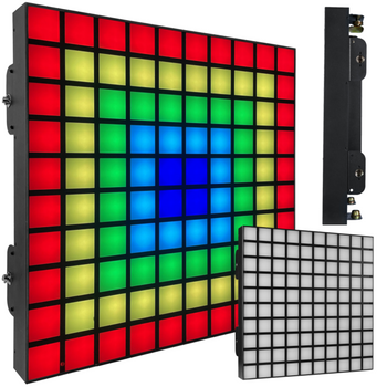 LIGHT4ME MATRIX PANEL 1010 RGB efekt świetlny oświetlenie klubowe dyskotekowe DJ na imprezę 700x0,2W SMD5050 LED