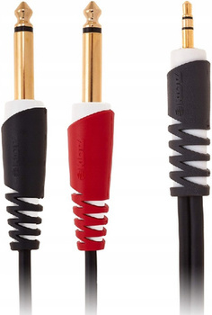 Klotz AY5-0100 - Przewód jack 3,5 mm - 2x jack 6,3 mm 1m