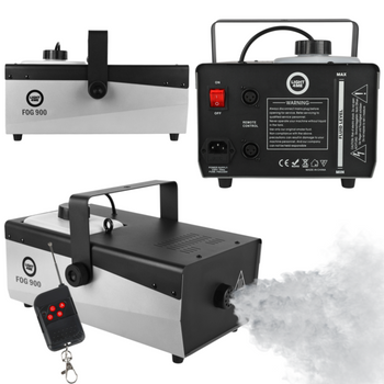 LIGHT4ME FOG 900 V2 wytwornica dymu mgły pilot bezprzewodowy kontroler przewodowy 900W