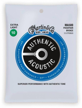 Martin MA-500 Authentic Acoustic SP 10-47 - Struny do gitary akustycznej 12-strunowej