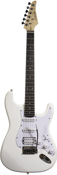 Arrow ST 211 Snow White Rosewood/white - Gitara elektryczna