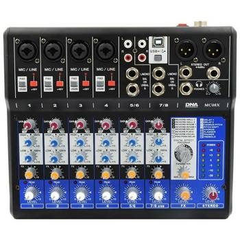 DNA MC08X mikser audio interfejs analogowy 8 kanał