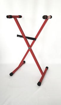 Mocny statyw instrumentalny AKMUZ L-30 czerwony