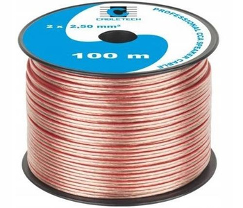 Cabletech KAB0360 - Kabel głośnikowy 2x2,50mm