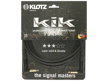 KLOTZ KIKKG3.0RRSW - Kabel instrumentalny gitarowy kątowy jack 6,3mm 3m