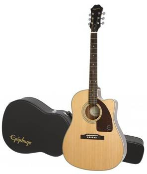 Epiphone J-15 EC Deluxe Fishman Presys-II Incl. Hard Case NA Natural - Gitara elektro-akustyczna z futerałem