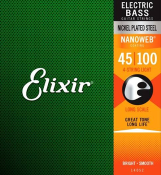 Elixir 14052 Nanoweb Bass Nickel Plated Steel - struny do gitary basowej