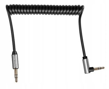 Kruger&Matz Basic KM1243 - Kabel jack 3.5 kątowy - jack 3.5 prosty sprężynka 1.8m