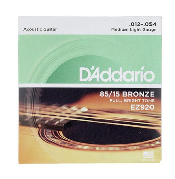 D'Addario EZ920 - 85/15 bronze - struny do gitary akustycznej