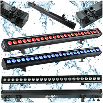 EVOLIGHTS GLAZE BAR 24x4W RGBW IP65 listwa oświetleniowa LED oświetlenie zewnętrzne sceniczne
