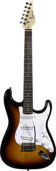 Arrow ST 111 Sunburst Rosewood/white - Gitara elektryczna