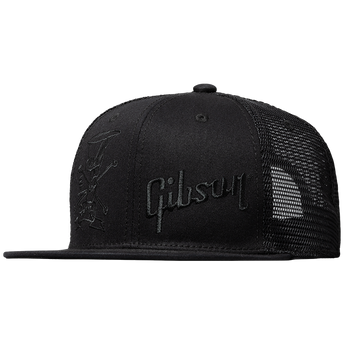Gibson Slash 'Skully' Trucker Hat All Black - Czapka
