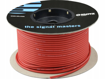 Klotz MY-206RT czerwony - Kabel symetryczny mikrofonowy 2x0,22mm