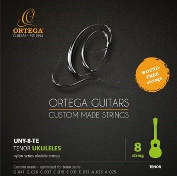Ortega UNY-8-TE - Struny do ukulele 8-mio strunowego