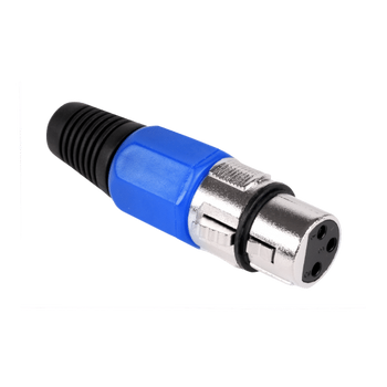 Lechpol WTY0055C - Wtyk mikrofonowy żeński niebieski