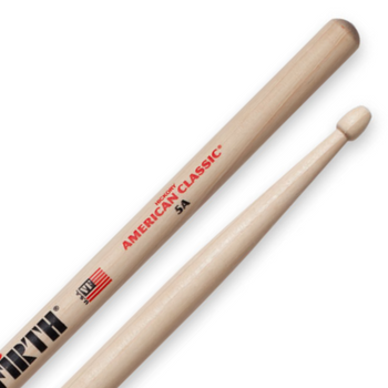 Vic Firth 5A - Pałki perkusyjne hikorowe z drewnianą końcówką
