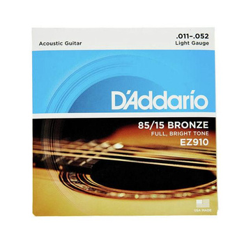 D'Addario EZ910 – 85/15 bronze struny do gitary akustycznej