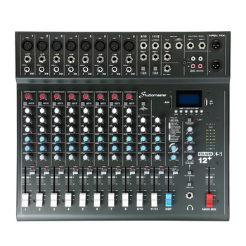 STUDIOMASTER CLUB XS12+ Mikser analogowy  8 MIC 2 ST  DSP & USB/MP3 PLAYER