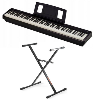 Yamaha P-45B - przenośne pianino cyfrowe ze statywem