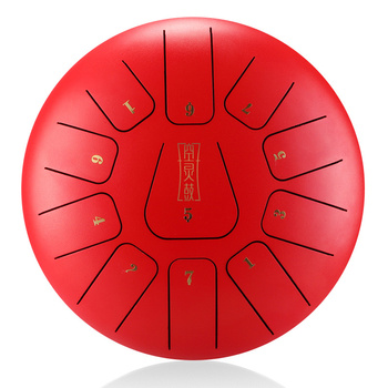 Tongue Drum 11 notes 12" Hluru-Wangyou THF11-12 Red