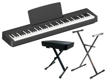Yamaha P-145BT - Pianino Cyfrowe z Bluetooth + statyw + ława
