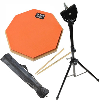 Pad do ćwiczeń KA-LINE STAND PPM300 8" Pomarańczowy + Statyw + Pałki