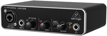 Behringer UMC22 - Interfejs USB Z Preampem MIDAS