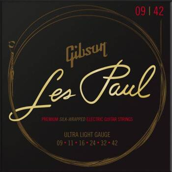 Gibson SEG-LES9 Les Paul Premium Electric 9-42 Guitar Strings - Struny