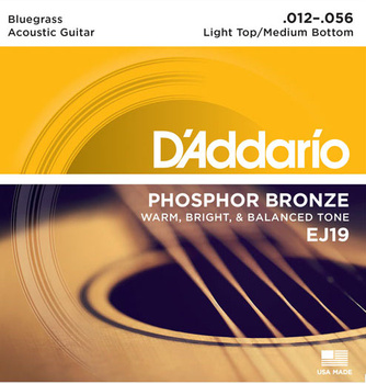 D'Addario EJ19 Phosphor Bronze - Struny gitarowe