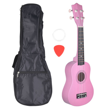 NN UK 01 PINK ukulele sopranowe różowe pokrowiec