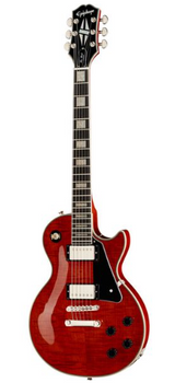 Epiphone Les Paul Custom Figured Transparent Red + bag - Gitara elektryczna