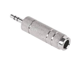 Lechpol - Przejście Jack 3.5 wtyk - gniazdo 6.3 METAL