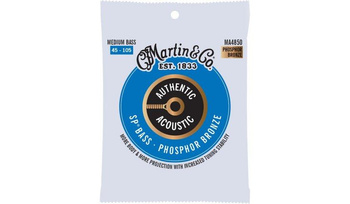 Martin MA4850 Authentic BASS 4 String Bass Medium - Struny do gitary basowej