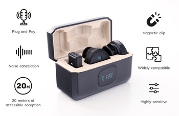 Novox One Air V2 bezprzewodowy mikrofon lavalier