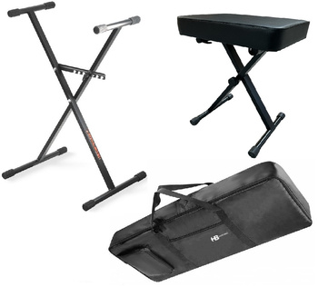 Zestaw akcesoriów do keyboardu - statyw, ława, pokrowiec