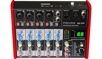 Novox M6 DSP MKII - Mikser analogowy z procesorem efektów