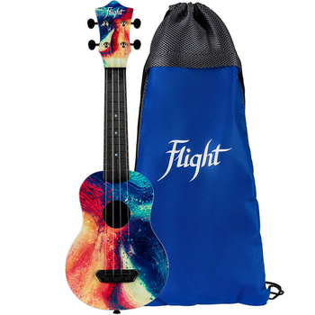 Flight UTS40 SWIRL Ultra Travel - ukulele sopranowe z pokrowcem
