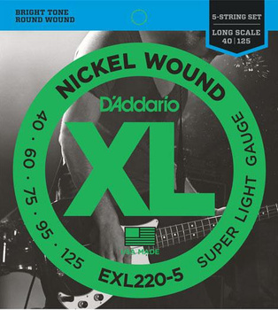 D'Addario EXL220-5 struny do gitary basowej