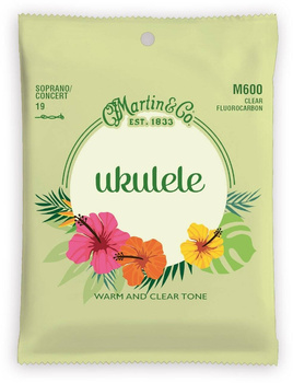 Martin M600 - Struny do ukulele - Ukulele Fluorocarbon Soprano/Concert