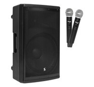 Stagg AS 15B kolumna aktywna z akumulatorem 400W z mikrofonami