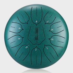 Lotus tongue drum  10" 11 ton Hluru-Huashu THL11-10-Malachite