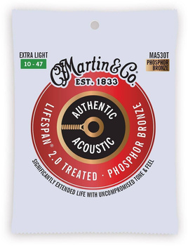 Martin MA530T Authentic Treated Extra Light 92/8 - Struny do Gitary Akustycznej